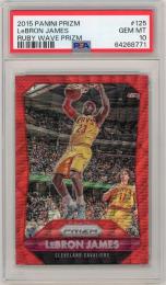 2015-16 PANINI Prizm LeBron James Ruby Wave Prizm #125 350枚限定【110/350】【PSA10】《Gem-MINT》Cleveland Cavaliers