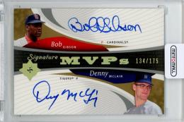 2005 Upper Deck Ultimate Signature Edition Bob Gibson / Denny Mclain #MVP-MG Signature MVPs【134/175】 St. Louis Cardinals / Detroit Tigers