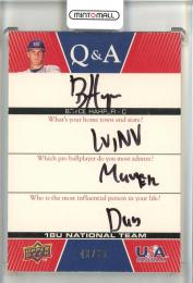 2009 Upper Deck USA Baseball Bryce Harper Q&A: 18U National Team【43/65】 Team USA