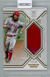 2022 Topps Definitive Collection Brandon Marsh #DHC-BMA Definitive Helmet Relic Card【3/35】 Los Angeles Angels