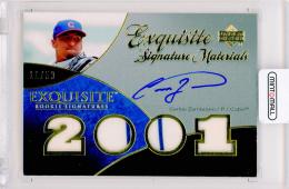 2007 Upper Deck Exquisite Rookie Signatures Carlos Zambrano #ESM-CZ Exquisite Signature Materials【11/50】 Chicago Cubs ※全体的に白欠け有りのため状態要確認
