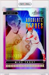 2020 Panini Absolute Mike Trout #AH1 Absolute Heroes【17/25】 Los Angeles Angels ※裏面に縦傷ありのため状態要確認