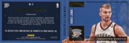2016-17 Panini Preferred Domantas Sabonis Rookie Playbook Memorabilia #6【74/99】