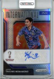 2022 Panini Prizm FIFA World Cup Qatar Takumi Minamino International Ink Autographs Japan