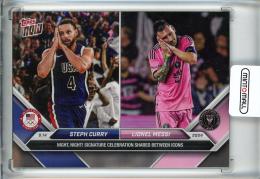 2024 Topps Now MLS Soccer Stephen Curry/Lionel Messi #128