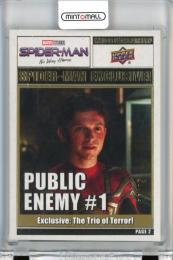 2023 Upper Deck Marvel Studios Spider-Man No Way Home Tom Holland as Spider-Man #PE-8 Public Enemy #1 Gold Foil【25/25】《ラストナンバー!》