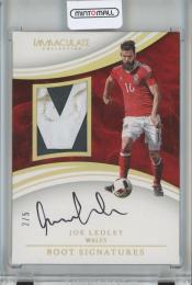 2017 Panini Immaculate Collection Soccer  Joe Ledley Boot Signatures/Gold 2/5