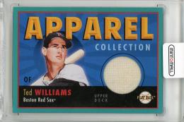 2004 UPPER DECK Play Ball Ted Williams Apparel Collection #TW 【Print Run/150】 Boston Red Sox