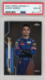 2020 Topps Chrome Formula 1 Racing McLaren Lando Norris Base (RC) (PSA 10)