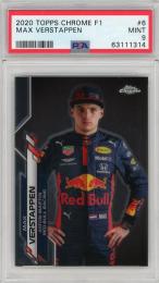 2020 Topps Chrome Formula 1 Racing Aston Martin Red Bull Racing Max Verstappen Base (PSA 9)