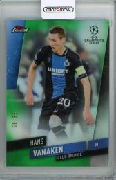 2019-20 Topps Finest UEFA Champions League Club Brugge Hans Vanaken Base Green(パラレル版) 50/99