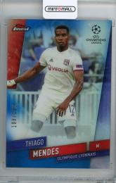 2019-20 Topps Finest UEFA Champions League Olympique Lyonnais Thiago Mendes Base Blue(パラレル版) 108/150