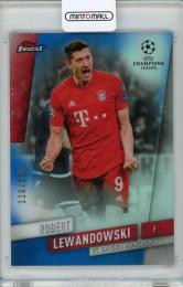 2019-20 Topps Finest UEFA Champions League FC Bayern Munchen Robert Lewandowski Base Blue(パラレル版) 110/150