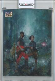 2025 Topps Chrome Star Wars Galaxy Seperated at Birth Atomic Refractors #82【002/150】