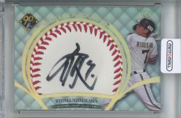 2024 EPOCH NPBプロ野球カード LUXURY COLLECTION 西川龍馬 BASEBALL AUTOGRAPHS 直筆サインボールカード【3/4】 オリックス・バファローズ