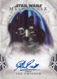 2018 Topps Star Wars Masterwork  Clive Revill Voice of The Emperor Autograph