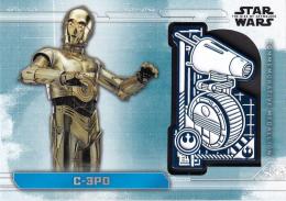 2019 Topps Star Wars The Rise of Skywalker Series 1  C-3PO - D-O Commemorative Medallions