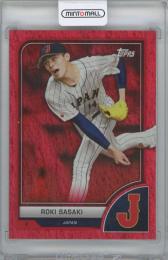 2023 TOPPS World Baseball Classic Photo Variations Red Hot #21 / ROKI SASAKI(Team Japan) 【1/5】