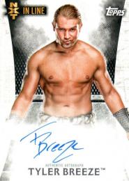2015 TOPPS WWE Undisputed  Tyler Breeze Autograph
