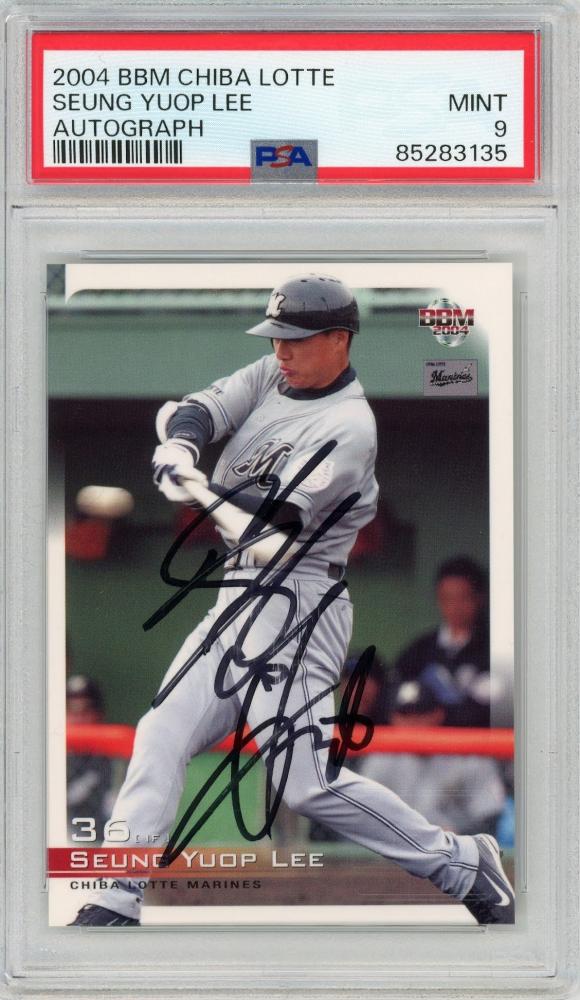 BBM 2004 李承燁 直筆サインカード 千葉ロッテマリーンズ