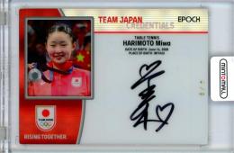 	EP TEAM JAPAN PARIS 2024 MEDALISTS COLLECTION オフィシャルトレーディングカード	張本美和	PARIS PLAYERS CREDENTIAL 直筆サインカード AU-CR-HAM	4/9
