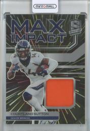2022 Panini Spectra Courtland Sutton Max Impact Materials Hyper #38【74/75】 Denver Broncos