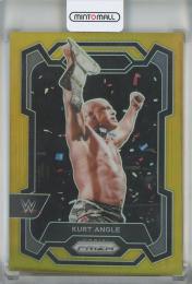 2024 Panini Prizm WWE Kurt Angle Prizms Gold #157【04/10】