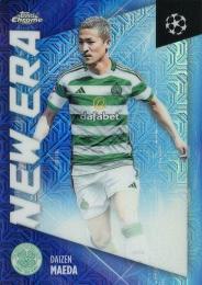 2024-25 Topps SC UEFA Club Competitions【Japan Edition】#NE-8 Daizen Maeda【New Era/Chrome Mojo】インサートカード