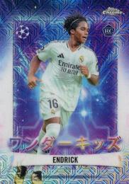 2024-25 Topps SC UEFA Club Competitions【Japan Edition】#WK-1 Endrick【Wonderkids/Chrome Mojo】インサートカード RC
