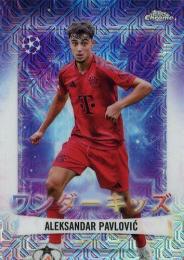 2024-25 Topps SC UEFA Club Competitions【Japan Edition】#WK-8 Aleksandar Pavlovic【Wonderkids/Chrome Mojo】インサートカード