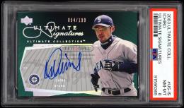 2003 Upper deck Ultimate Collection #US-IS Ichiro Ultimate Signatures【094/199】【PSA NM-MT 8】 Seattle Mariners