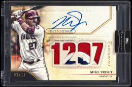 2020 Topps Luminaries #HKAPMT Mike Trout Hit Kings Autograph Patches【04/15】 Los Angeles Angels