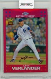 2007 TOPPS Chrome Justin Verlander Red Refractors #76【55/99】 Detroit Tigers