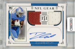 2020 PANINI National Treasures Rookie NFL Gear Signature Combos D'Andre Swift Detroit Lions 【74/99】
