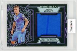 2019-20 Panini Obsidian Marco Verratti Volcanic Material Relics Purple Electric Etch Parallels【7/75】 Italy