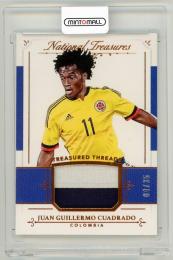 2018 Panini National Treasures Juan Guillermo Cuadrado Treasured Threads Relics Bronze Parallels【4/35】 Colombia
