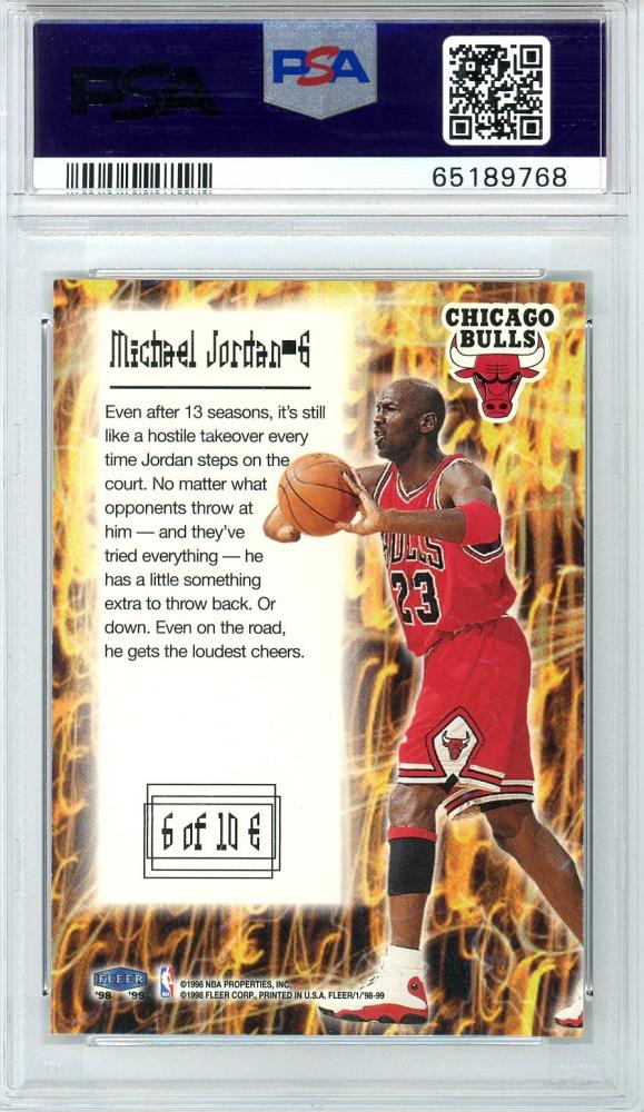 ミントモール / MINT 池袋店 / 1998-99 Fleer Tradition Michael Jordan Electrifying #6  PSA 9