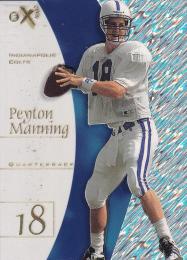 ※縁焼け有 画像参照 1998 E-X2001 Indianapolis Colts Peyton Manning #54