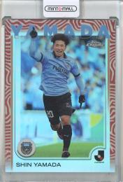 2025 TOPPS J. LEAGUE PREMIUM 山田新 BASE CARD SHORT PRINTS: JAPANESE BORDER VARIATIONS #69 川崎フロンターレ