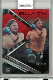 2022 Panini Chronicles WWE  Aj Styles Black Base Red Parallel  061/199