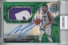 2016-17 Panini Spectra Skal Labissiere Jersey Autographs Green #113【5/5】 Sacramento Kings