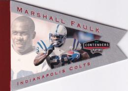 ※縁焼け有 画像参照 1998 Playoff Contenders  Indianapolis Colts Marshall Faulk Pennants Red Foilパラレル版