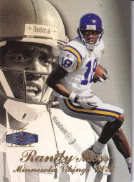※縁焼け有 画像参照 1998 Flair Showcase Minnesota Vikings Randy Moss Row 3