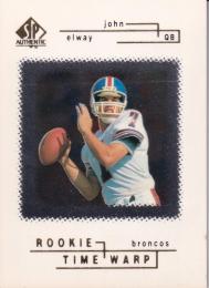 ※縁焼け有 画像参照 1998 SP Authentic Denver Broncos John Elway #31 1982/2000