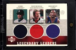 2002-03 UD SuperStars #IDK Ichiro/Beckham/Bryant Legendary Leaders Triple Jersey【183/250】  (MSV#1845)