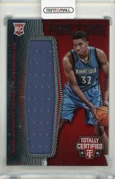 2015-16 Panini Totally Certified Karl-Anthony Towns Rookie Fabric of the Game Jerseys Red RC #FRJKT【194/199】