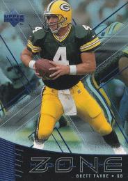 ※縁焼け有 画像参照 1999 Upper Deck Green Bay Packers Brett Favre Highlight Zone