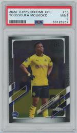 2020-21 TOPPS Chrome UEFA Champions League #55 / YOUSSOUFA MOUKOKO(Borussia Dortmund) [PSA9/MINT]