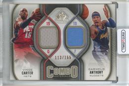 2009-10 SP Game Used Vince Carter/Carmelo Anthony Combo Materials 155 #CMCA【113/155】 Denver Nuggets/New Jersey Nets