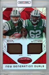 2015 PANINI Certified Football Bryce Petty Leonard Williams New Generation Dual Jersey Mirror Red 249枚限定 /241